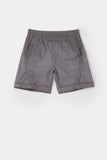 CURVED SWIM SHORTS - WASHED GRAY