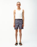 CURVED SWIM SHORTS - WASHED GRAY