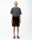 BRUSHED SWEAT SHORTS - WASHED BROWN