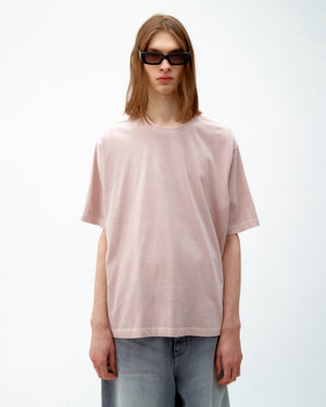 COTTON T-SHIRT - WASHED DUSTY PINK