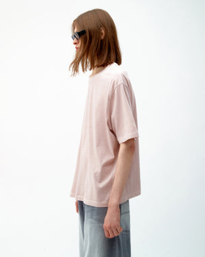 COTTON T-SHIRT - WASHED DUSTY PINK
