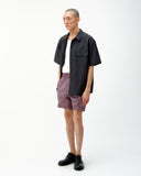 CURVED SWIM SHORTS - WASHED PURPLE