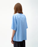 NATURAL WRINKLE  SHIRT - SKY BLUE