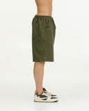 AMC SUEDE SHORTS - OLIVE