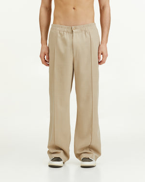 AMC STRIPES PANTS - BIEGE / BROWN