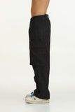 AMC CARGO PANTS - BLACK DENIM