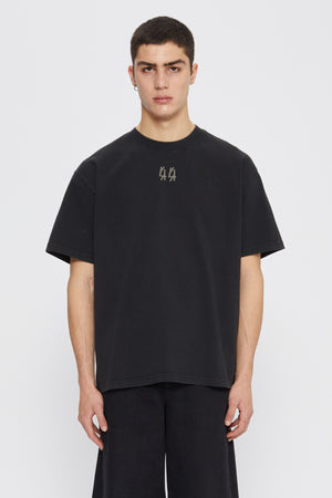 SMALL GREY 44 TEE - BLACK