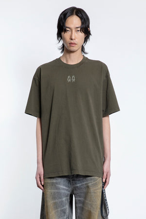 SMALL FRONT 44 TEE - OLIVE GREEN