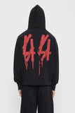 RED 44 HOODIE - BLACK