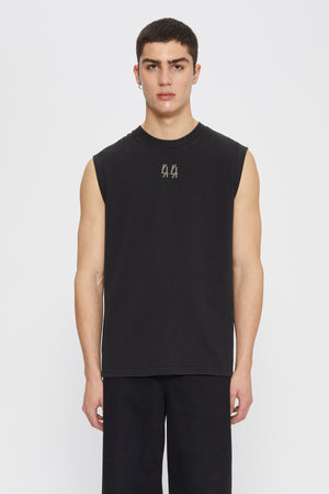 TANK TOP TEE - BLACK