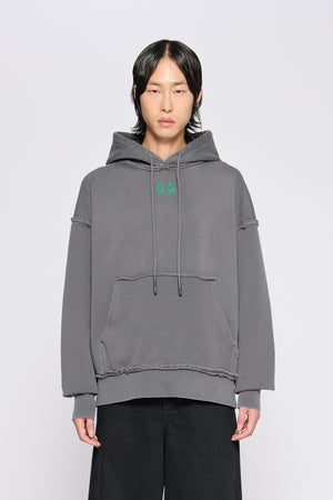 GREEN 44 HOODIE - WASHED GREY