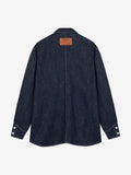 OLIVE DENIM SHIRT - DARK BLUE