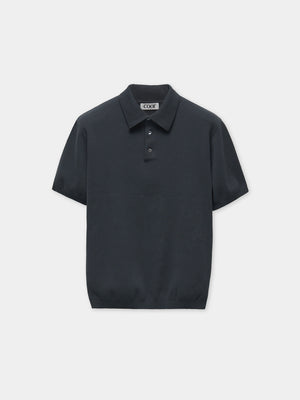COMPACT SANDY POLO KNIT - DARK GRAYISH GREEN