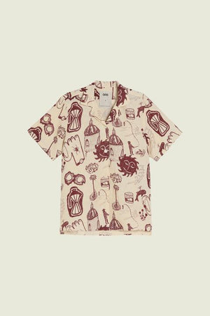 CANTINA CUBA LINEN SHIRT - CREAMY