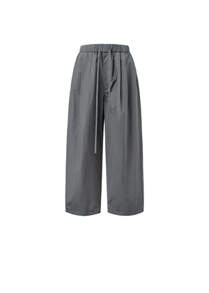 DRAWSTRING PANTS - CHAROCAL