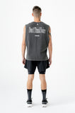 DRUMMER TANK TOP LOGO - STONE WASHED BLACK