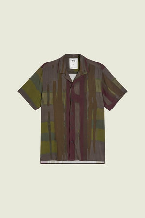 DUSKY MELD VISCOSE SHIRT - OLIVE