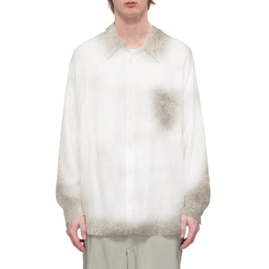 sand washed shirt -white
