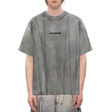 TIE-DYE PANELLED T-SHIRT - GREY