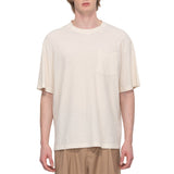 Triple cut T-shirt -Beige