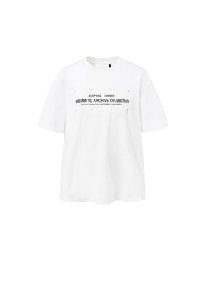 LETTIRNG T-SHIRT - WHITE