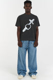 LOCKER TEE - STONE WASHED BLACK