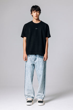 MIRROR TEE - STONE WASHED BLACK