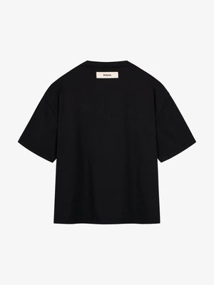 FLORAL CHAIN T-SHIRT - BLACK