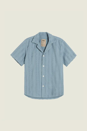 ANCORA CUBA TERRY SHIRT - LIGHT BLUE