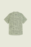 GALBANUM CUBA CROCHET SHIRT - LIGHT GREEN