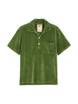 PENNY GIRONA VELOUR SHIRT - GREEN