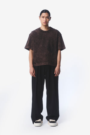 PATTERN TEE - BROWN