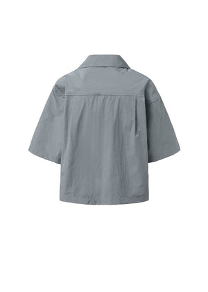 POCKET HALF SHIRTS - GREY