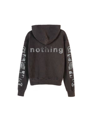 SCREAMER HOODIE - VINTAGE BLACK