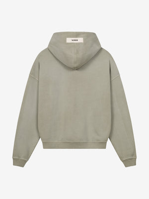 USED BIRD HOODIE - MUD BROWN