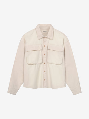 OS EMBELLISHED SHIRT - CREAMY