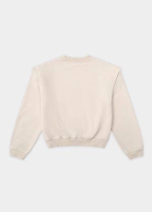 OUTLINE LOGO CREWNECK - STONE