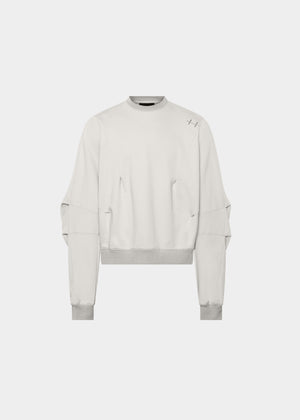 PLICATE CREWNECK - STONE