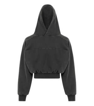 DOUBLE DOUBLE HOODIE - WASHED BLACK