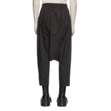 CROSS DRAPE DROP CROTCH PANTS