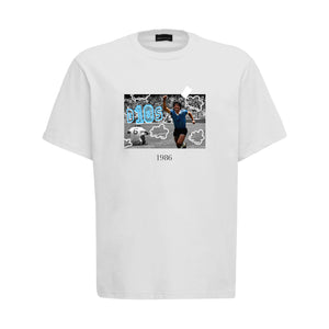 1B7 MARDONA WHITE T-SHIRT