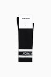 Logo Stripe B-Ball Sock - Black