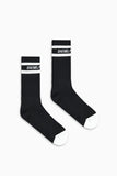 Logo Stripe B-Ball Sock - Black